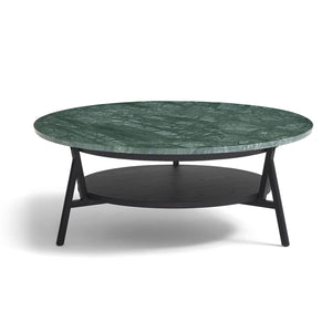 Cradle Coffee Table | Green Guatemala Marble Top