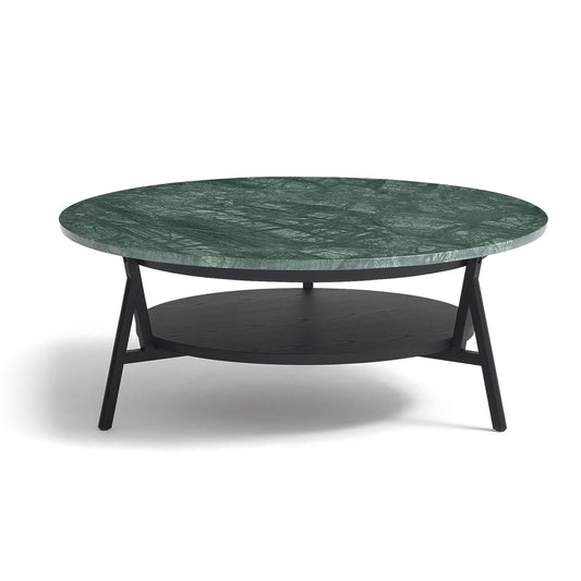Cradle Coffee Table | Green Guatemala Marble Top