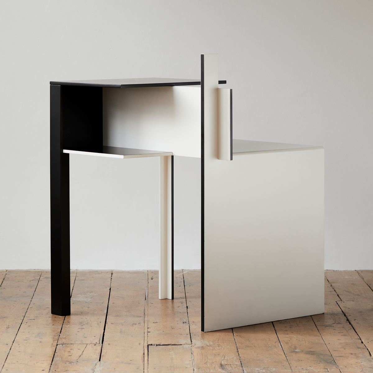 Eileen Gray De Stijl Table | Black and White Lacquer