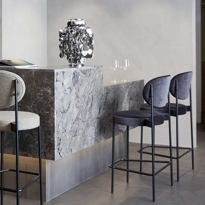 Series 430 Counter Stool | Dark Grey 099 Champion Velvet