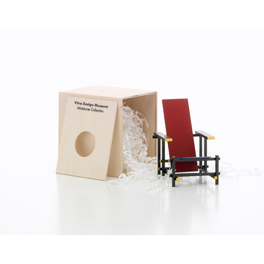 Miniature Red Blue Stool | Miniature Model