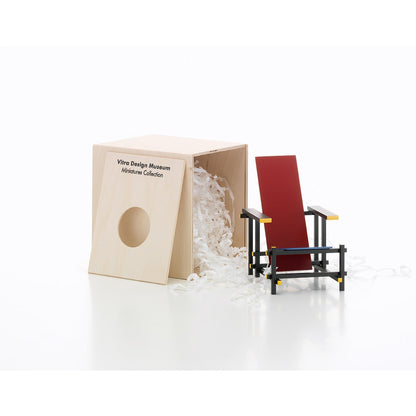 Miniature Red Blue Stool | Miniature Model