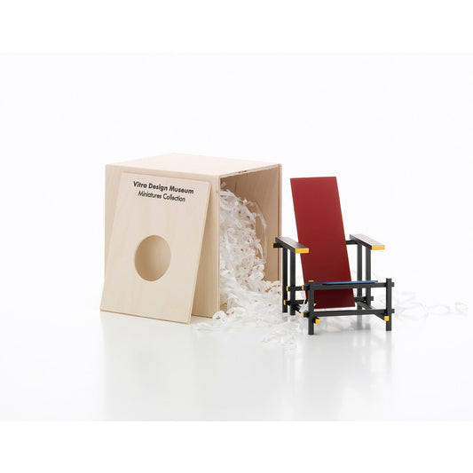 Miniature Red Blue Stool | Miniature Model