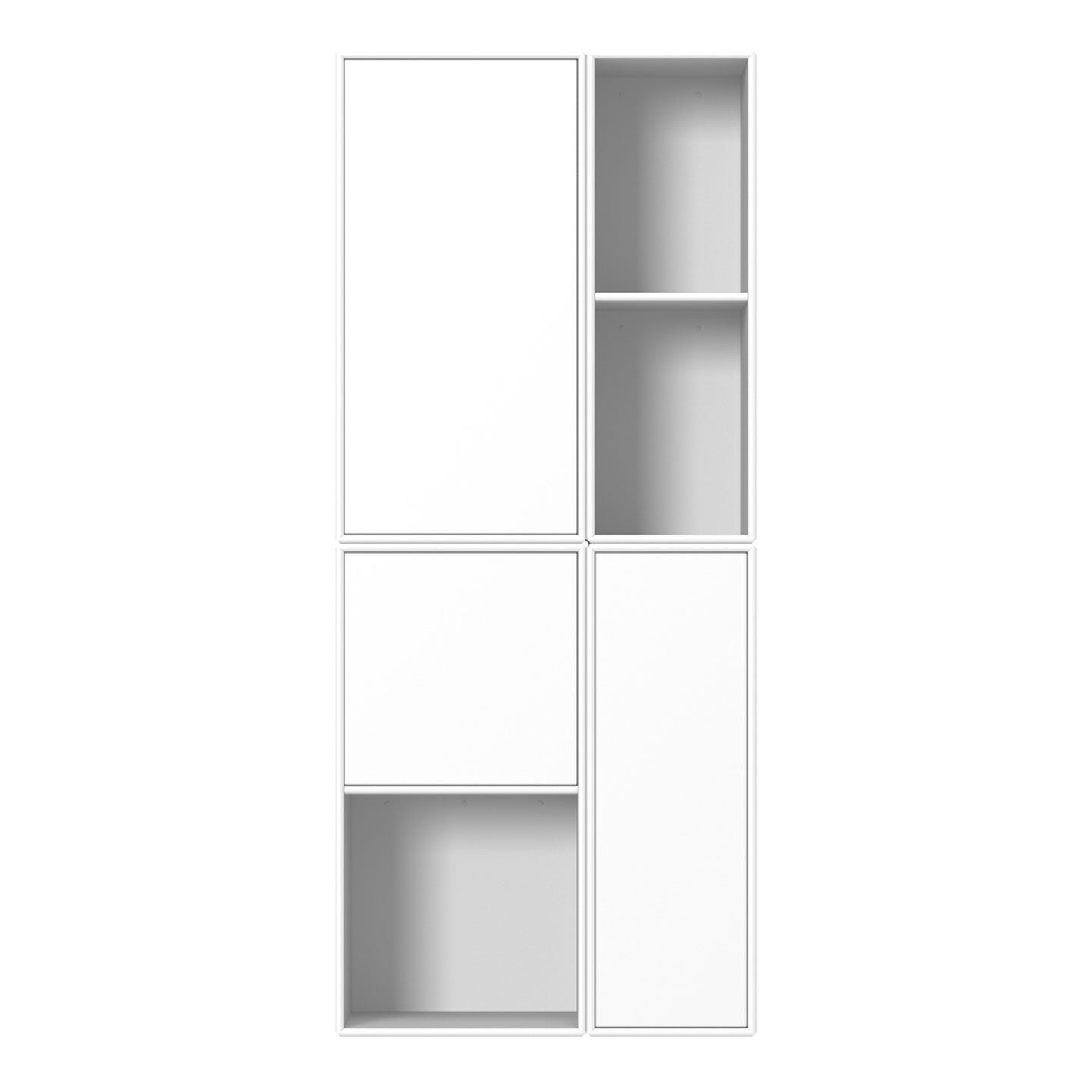 Push Wall Units | Snow White Lacquer
