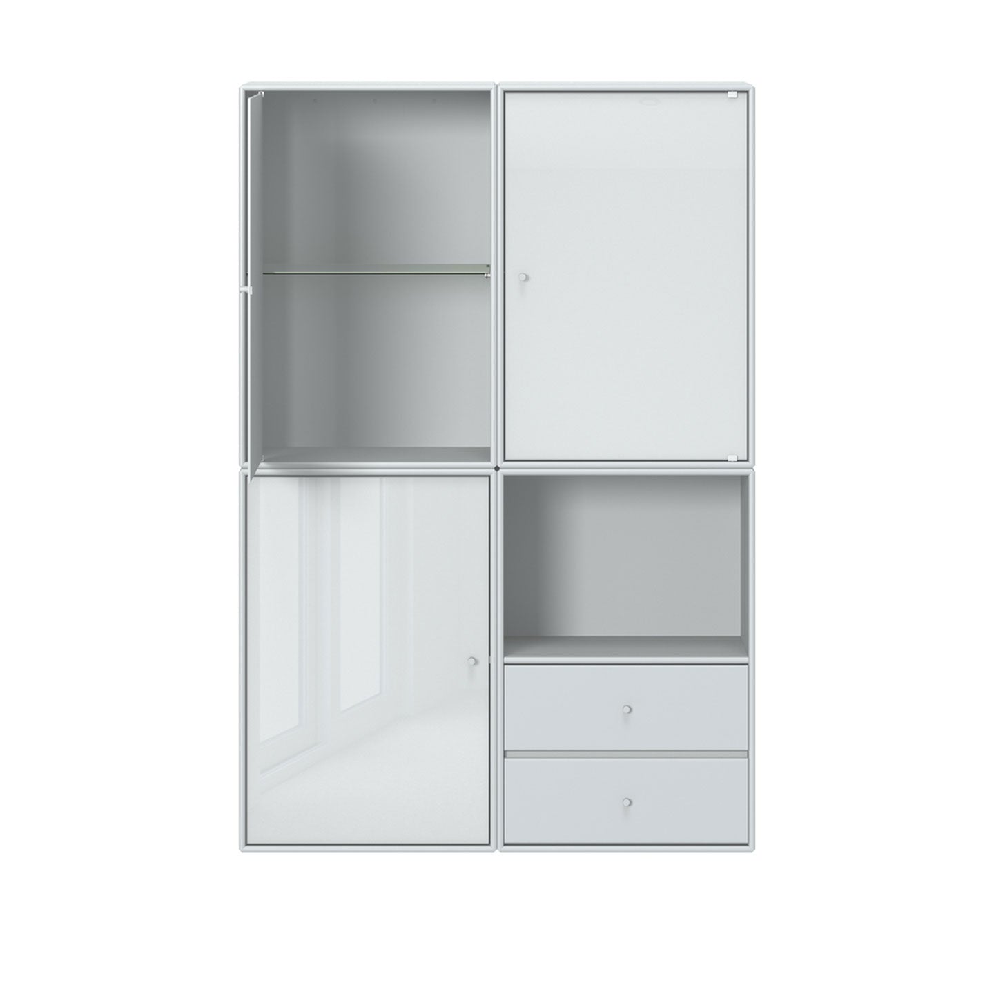 Reflect Wall Unit | Nordic Grey Lacquer