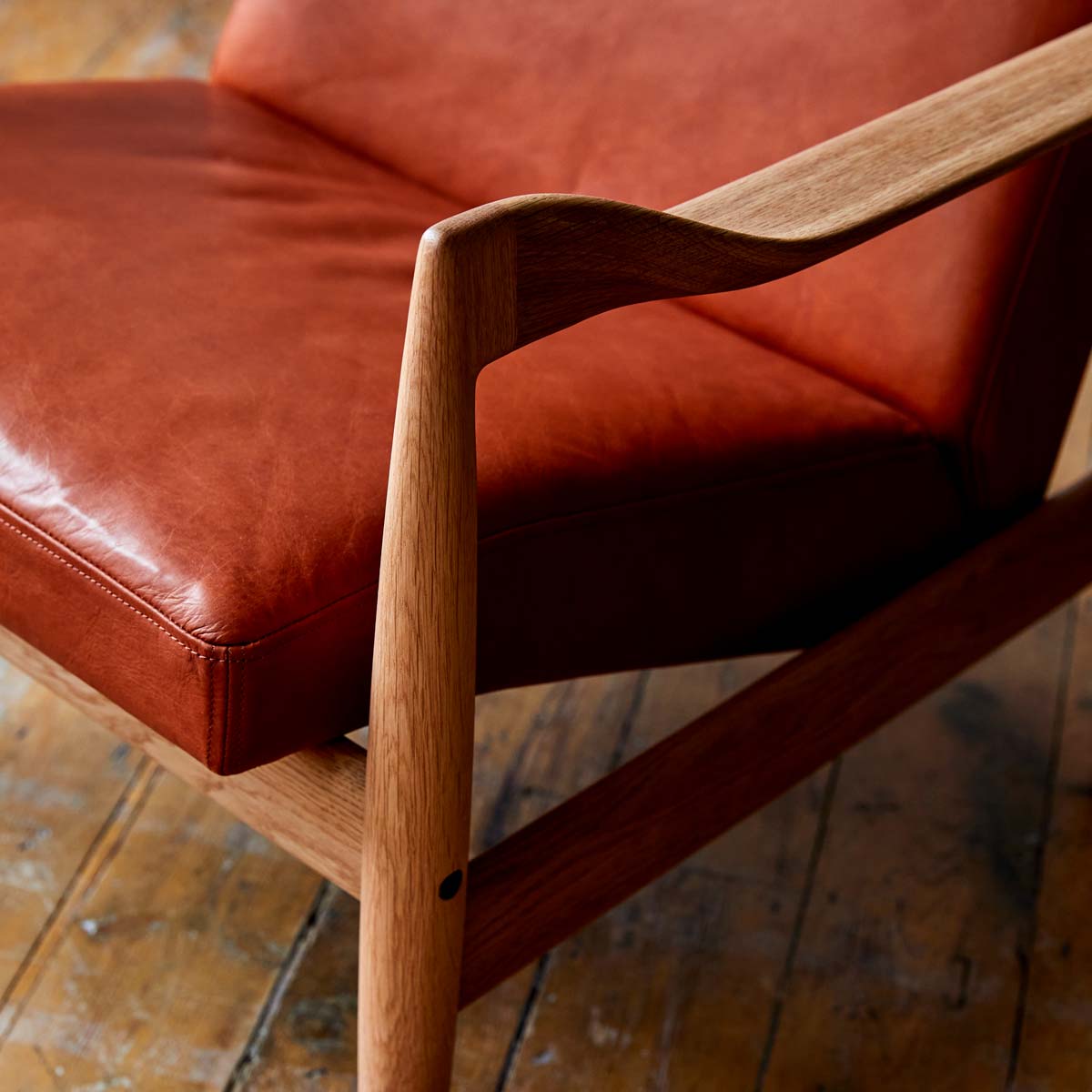 Uni Rest Lounge Chair | Cognac Aniline Leather L2YA-COG