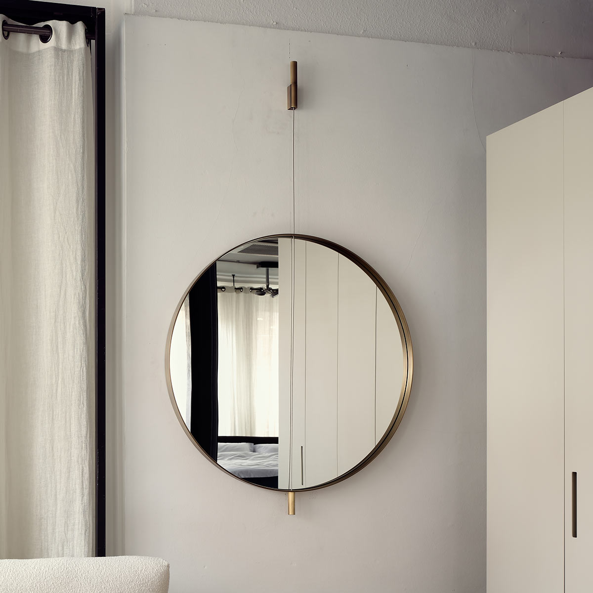 Galileo Mirror 90cm | Dark Bronze Frame