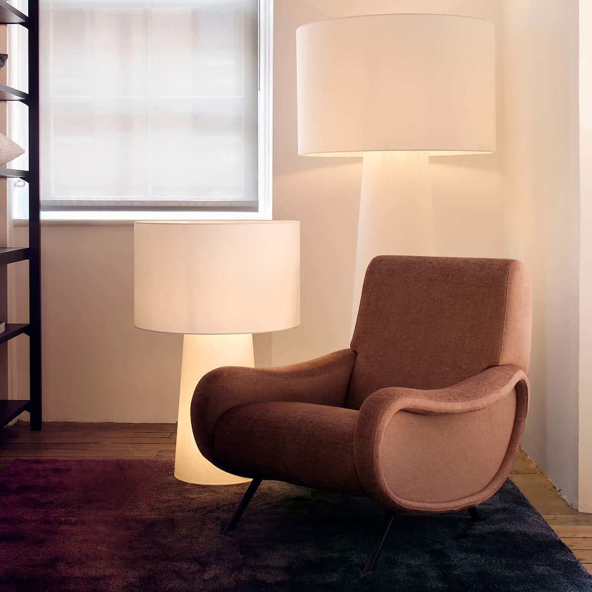 Lady Armchair | Perbacco 13E440 Chocolate Fabric