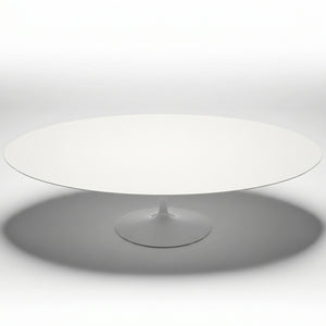 Saarinen Oval Dining Table | White Laminate Top - Generated