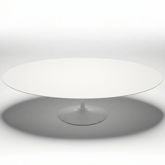 Saarinen Oval Dining Table | White Laminate Top - Generated