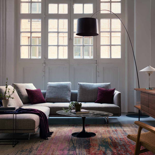 Prime Time Sofa 490 - Version C | Pebble 7854 Togba Fabric
