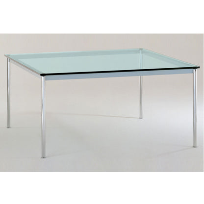 10 Table En Tube Grand Modèle | Clear Glass Top