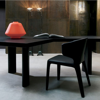 Hola Chair (with arms) | Black Leather 13X606