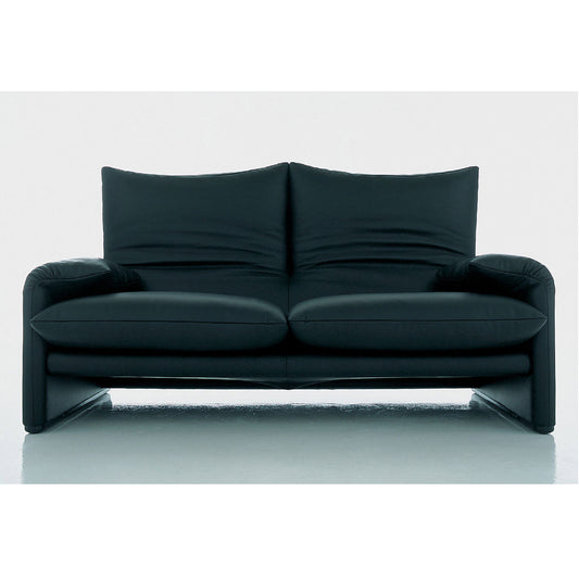 Maralunga Sofa (1660mm) | Pelle Scozia 13X606 Black Leather