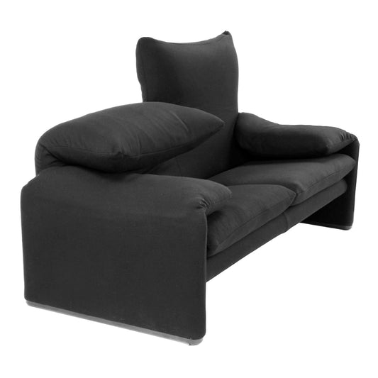 Maralunga Sofa (1660mm) | Pelle Scozia 13X606 Black Leather