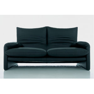 Maralunga Sofa (1900mm) | Pelle Scozia 13X606 Black Leather