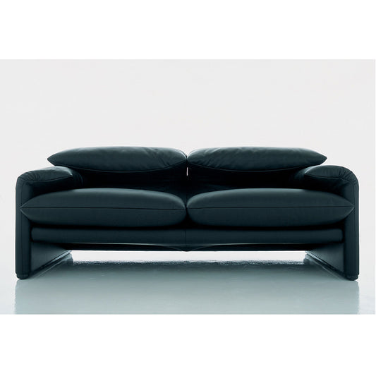 Maralunga Sofa (1900mm) | Pelle Scozia 13X606 Black Leather