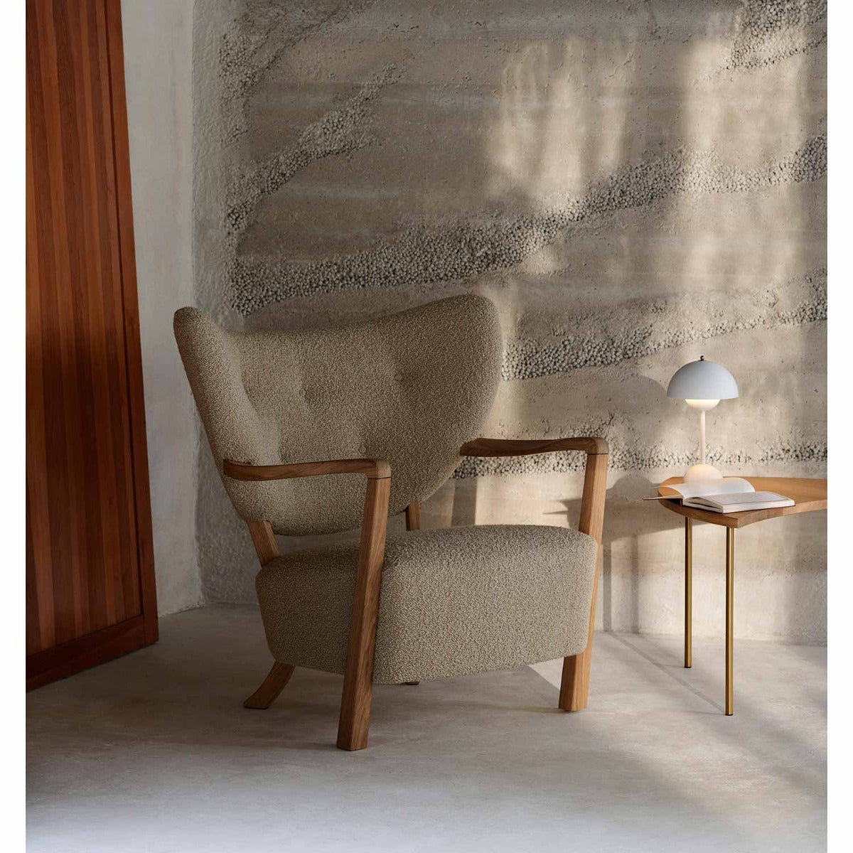 Wulff ATD2 Lounge Chair | Sand 003 Karakorum Fabric