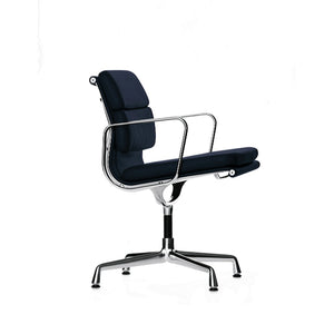 Soft Pad EA 208 Swivel Chair | Leather Asphalt 67 and Plano Dark Grey 69
