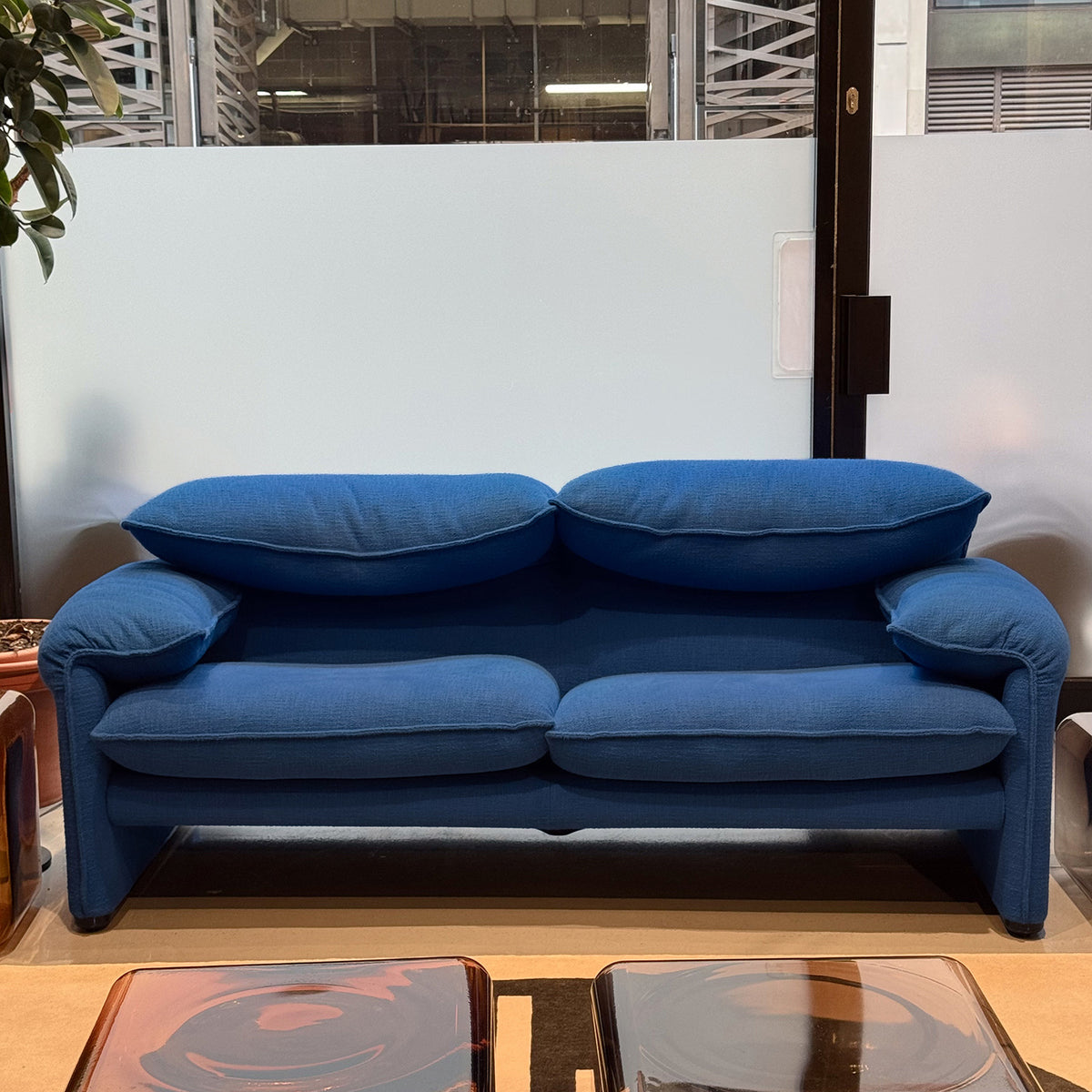 Ex Display Maralunga 40 2 Seat Sofa 1900mm | Lima 13J599 Blue