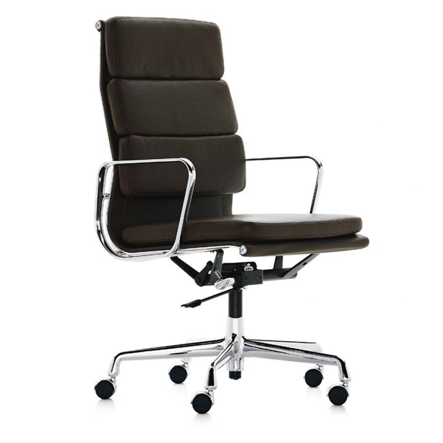 Soft Pad EA 219 High Back Chair | Leather Chocolate 68 and Plano Brown 54