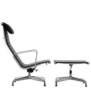 Aluminium Group EA 125 Stool | Asphalt Leather