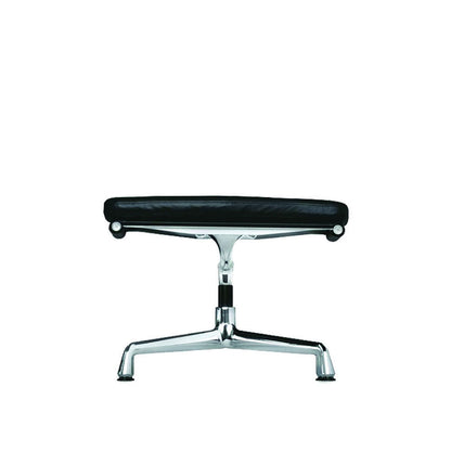 Soft Pad EA 223 Stool | Leather Nero 66 and Plano Nero 66
