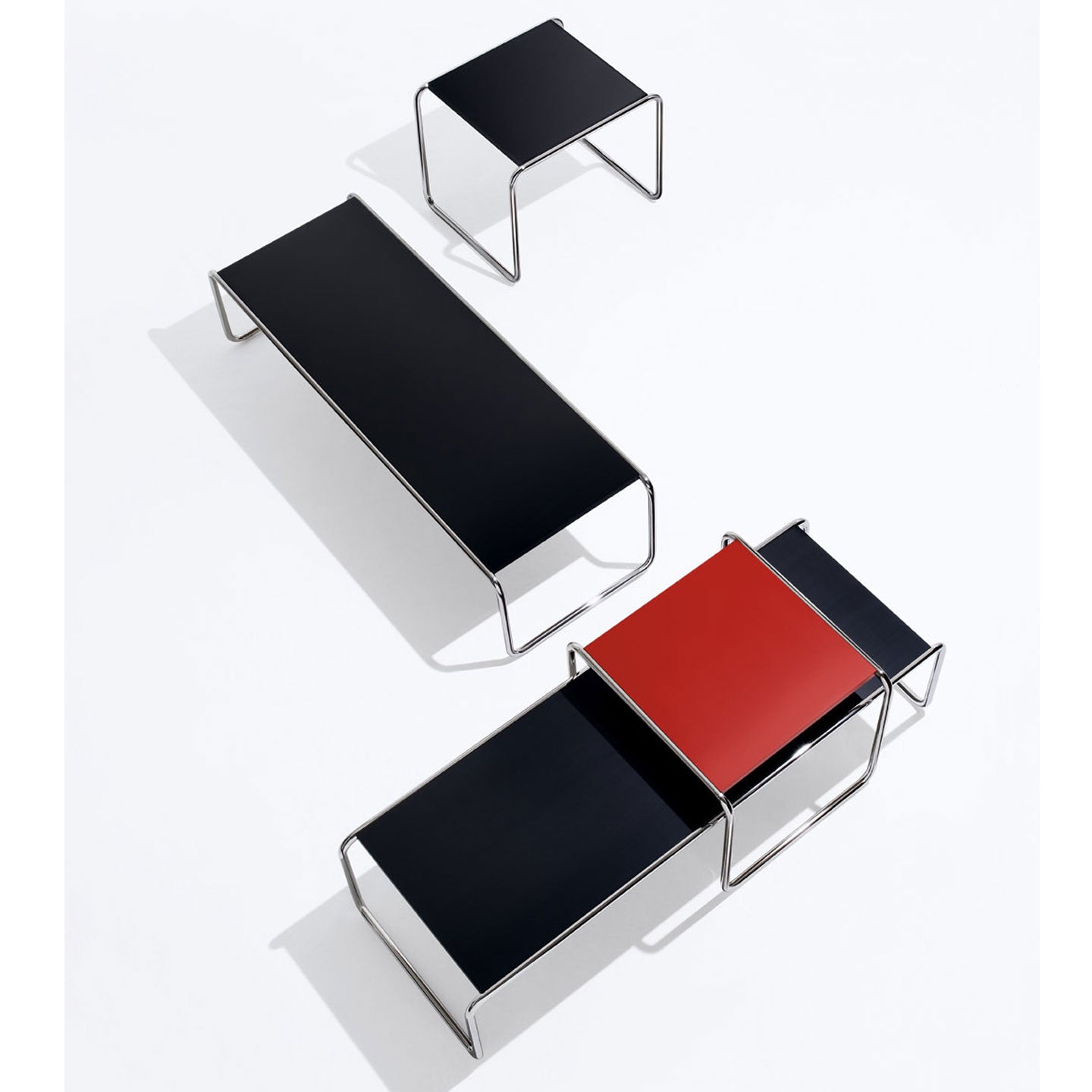 Laccio Low Table Short | Black Laminate Top