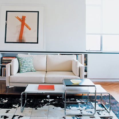 Laccio Low Table Short | White Laminate Top