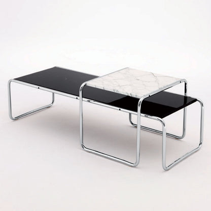 Laccio Low Table Short | Nero Marquina Black Marble Top