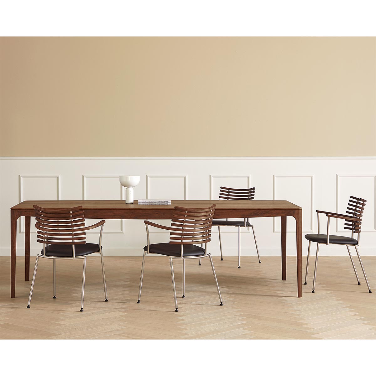 Ro Extending Dining Table 240cm | Walnut Tabletop and Legs