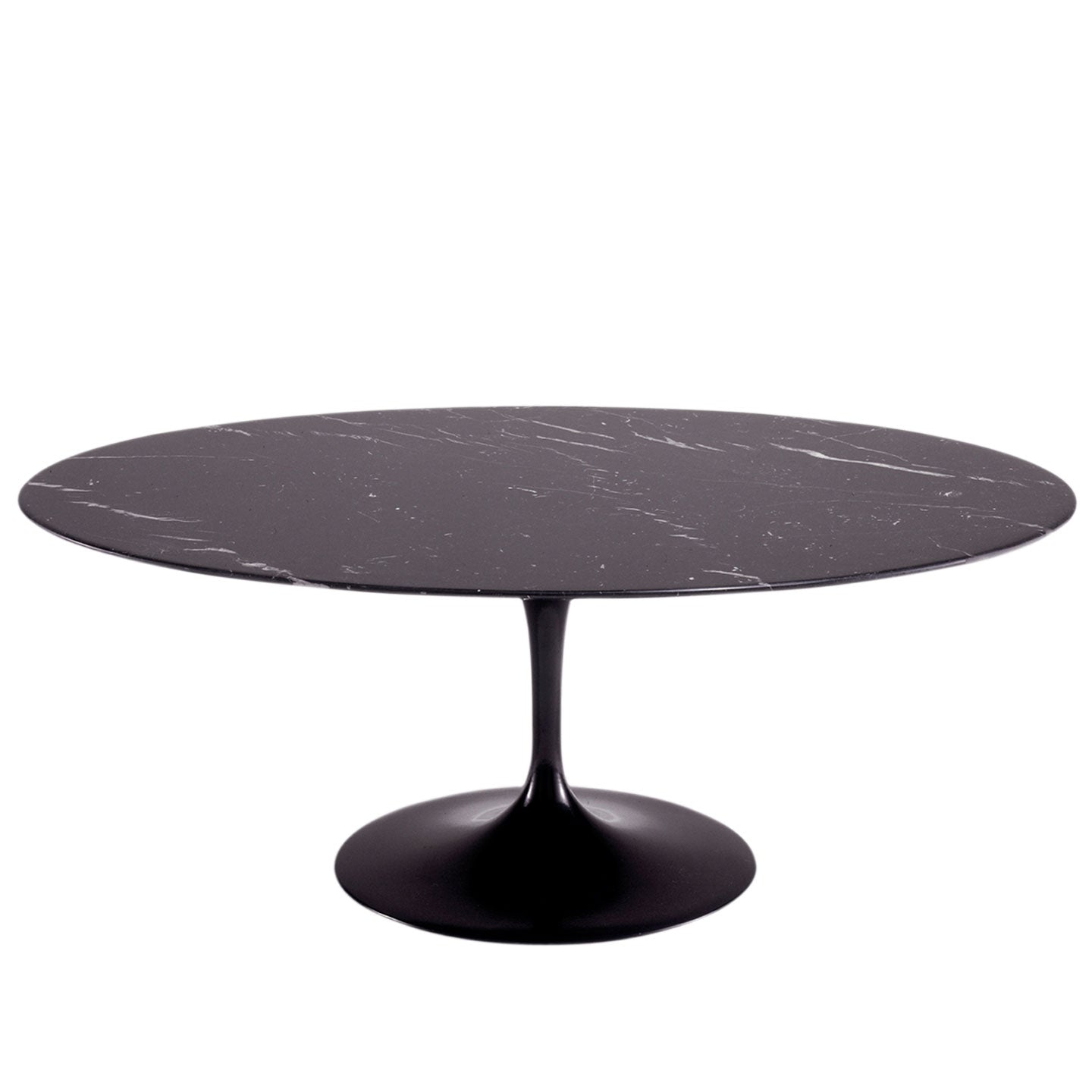 Saarinen Oval Dining Table | Black Nero Marquina Marble Top