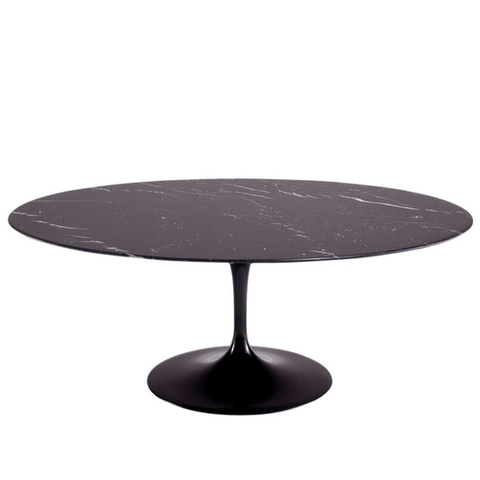 Saarinen Oval Dining Table | Black Nero Marquina Marble Top