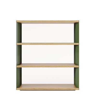 Z24 Low Bookcase | Algae Polished Painted Steel Frame