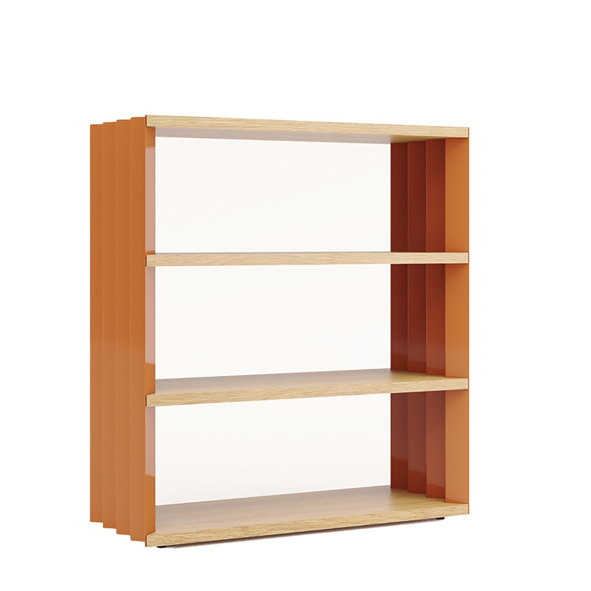 Z24 Low Bookcase | Caramel Polished Painted Steel Frame