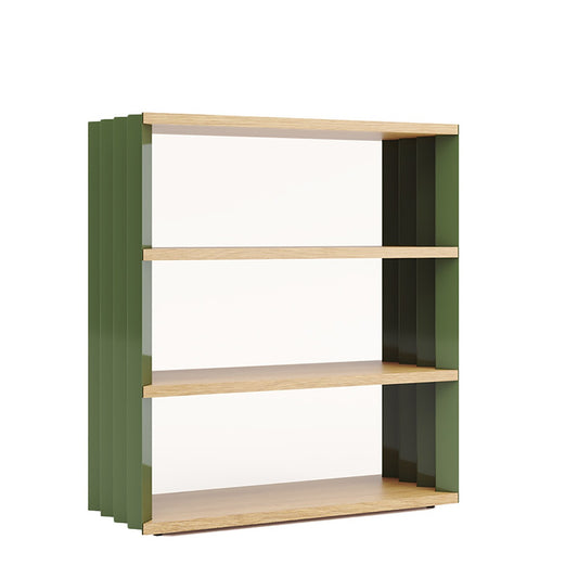 Z24 Low Bookcase | Algae Polished Painted Steel Frame