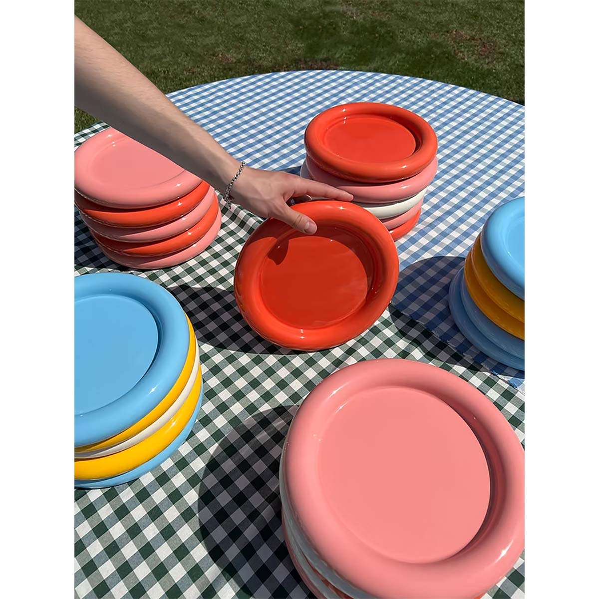 Chunky Plate | Bright Red