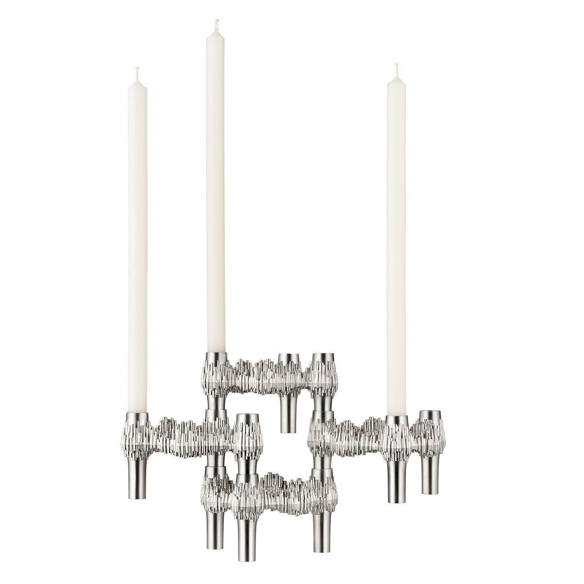 Stoff Nagel Quist Candle Holder | Brushed Chrome