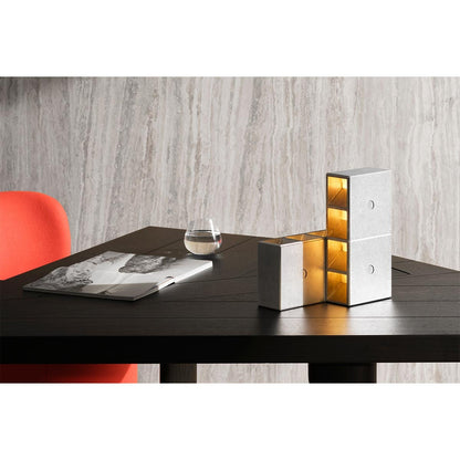 Tsai Table Light | Tumbled Aluminium