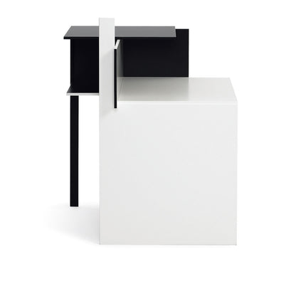 Eileen Gray De Stijl Table | Black and White Lacquer