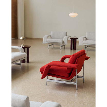 Meantime AV29 Lounge Chair | Red 571 Fiord Fabric Upholstery