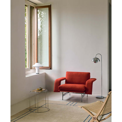 Meantime AV29 Lounge Chair | Red 571 Fiord Fabric Upholstery
