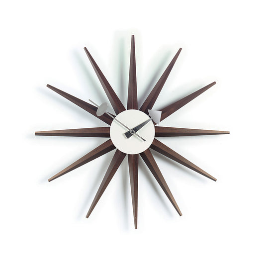 Sunburst Wall Clock | Walnut