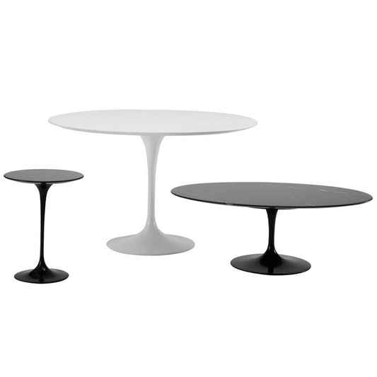 Saarinen Coffee Table 107cm | Black Nero Marquina Marble Top
