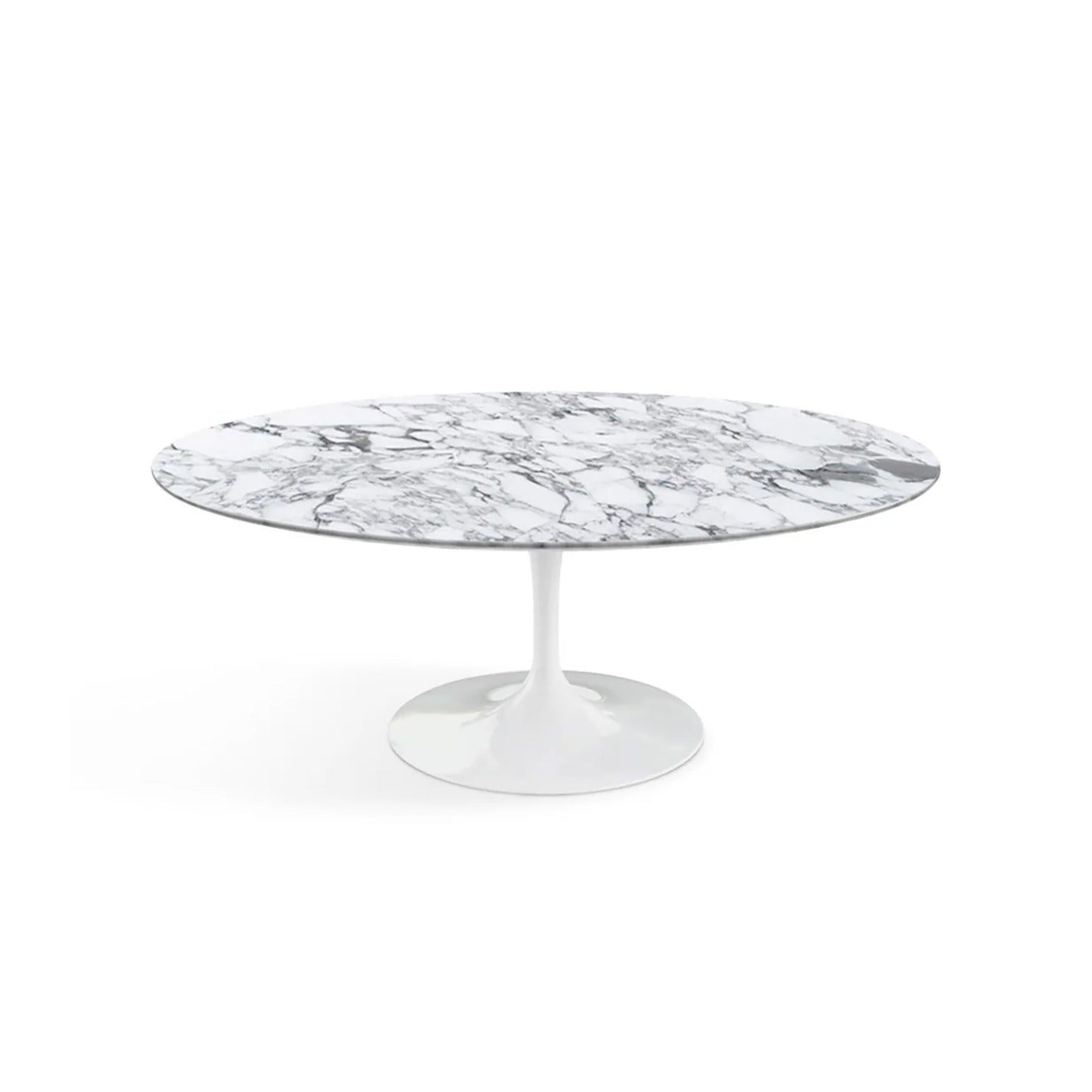 Saarinen Coffee Table 107cm | White Arabescato Marble Top