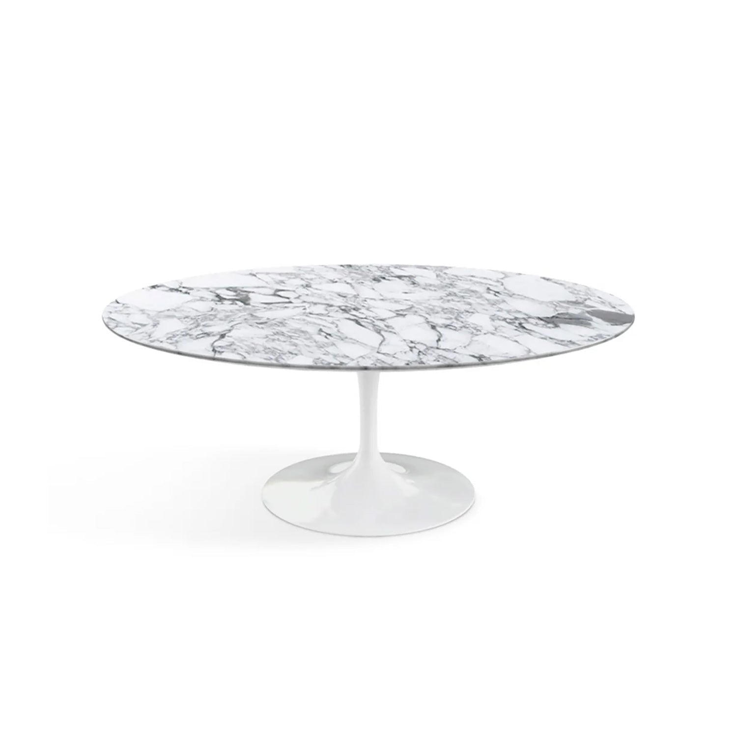 Saarinen Coffee Table 107cm | White Arabescato Marble Top
