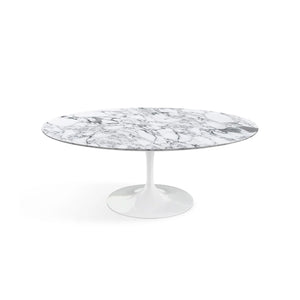 Saarinen Coffee Table 107cm | White Arabescato Marble Top