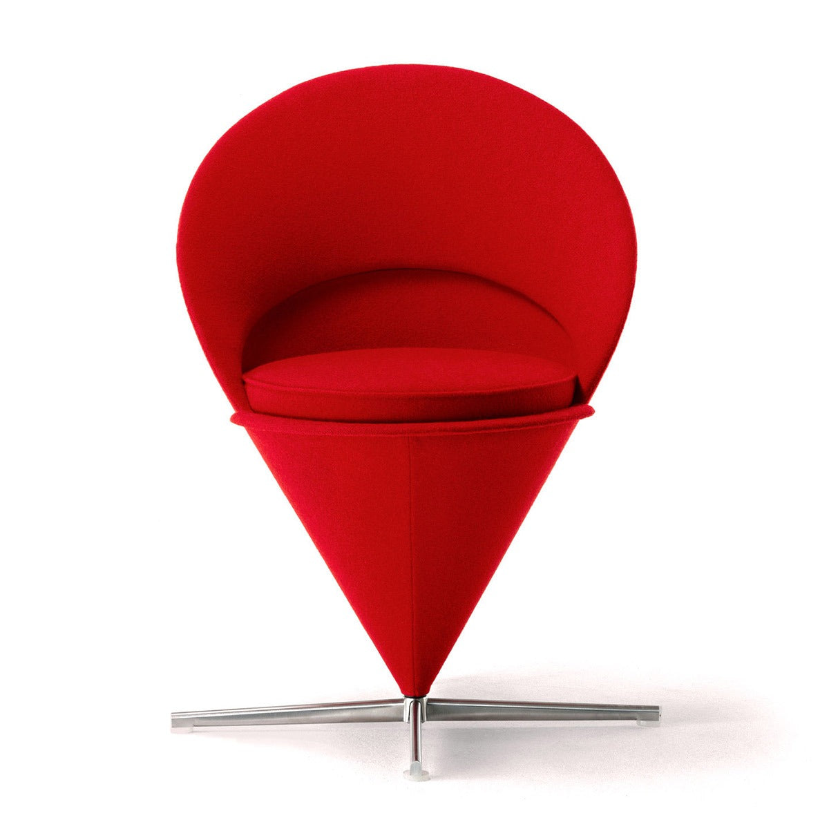 Cone Chair | Red Tonus Wool Fabric