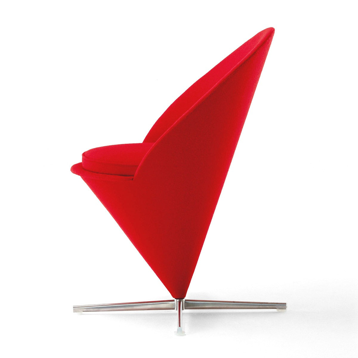 Cone Chair | Red Tonus Wool Fabric