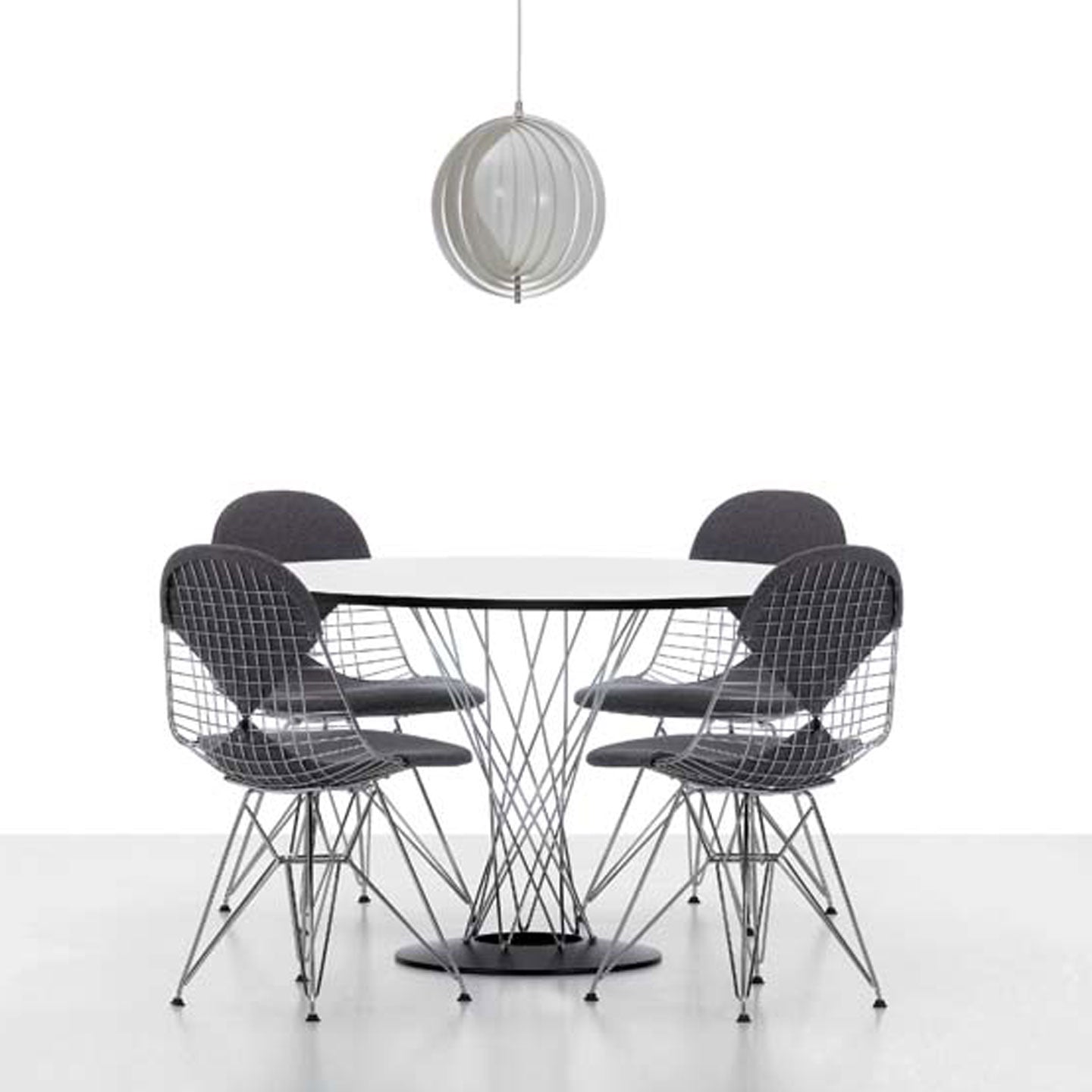 Noguchi Dining Table 120cm | White Laminate Top